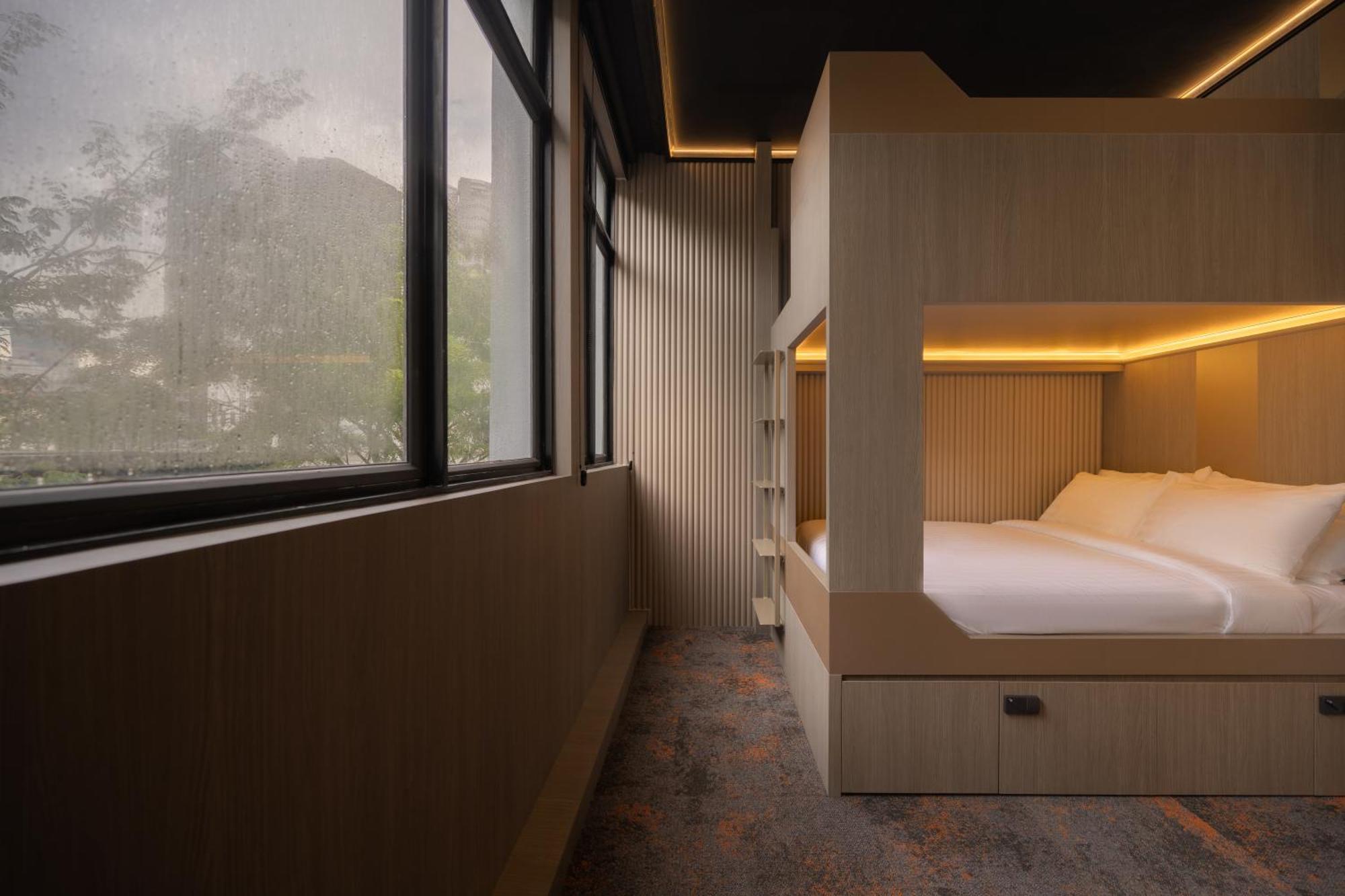 Cube Social Boutique Capsule Hotel At Boat Quay Singapur Exterior foto